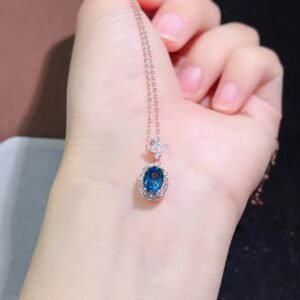 Blue Topaz Necklace