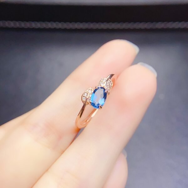 Natural Topaz Ring Leaf