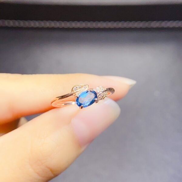 Natural Topaz Ring Leaf